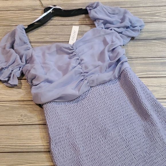 SALE She and Sky Romantic Sleeve mini Dress - Picture 3 of 5